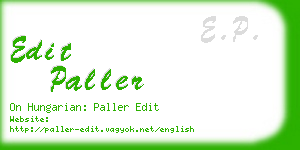 edit paller business card